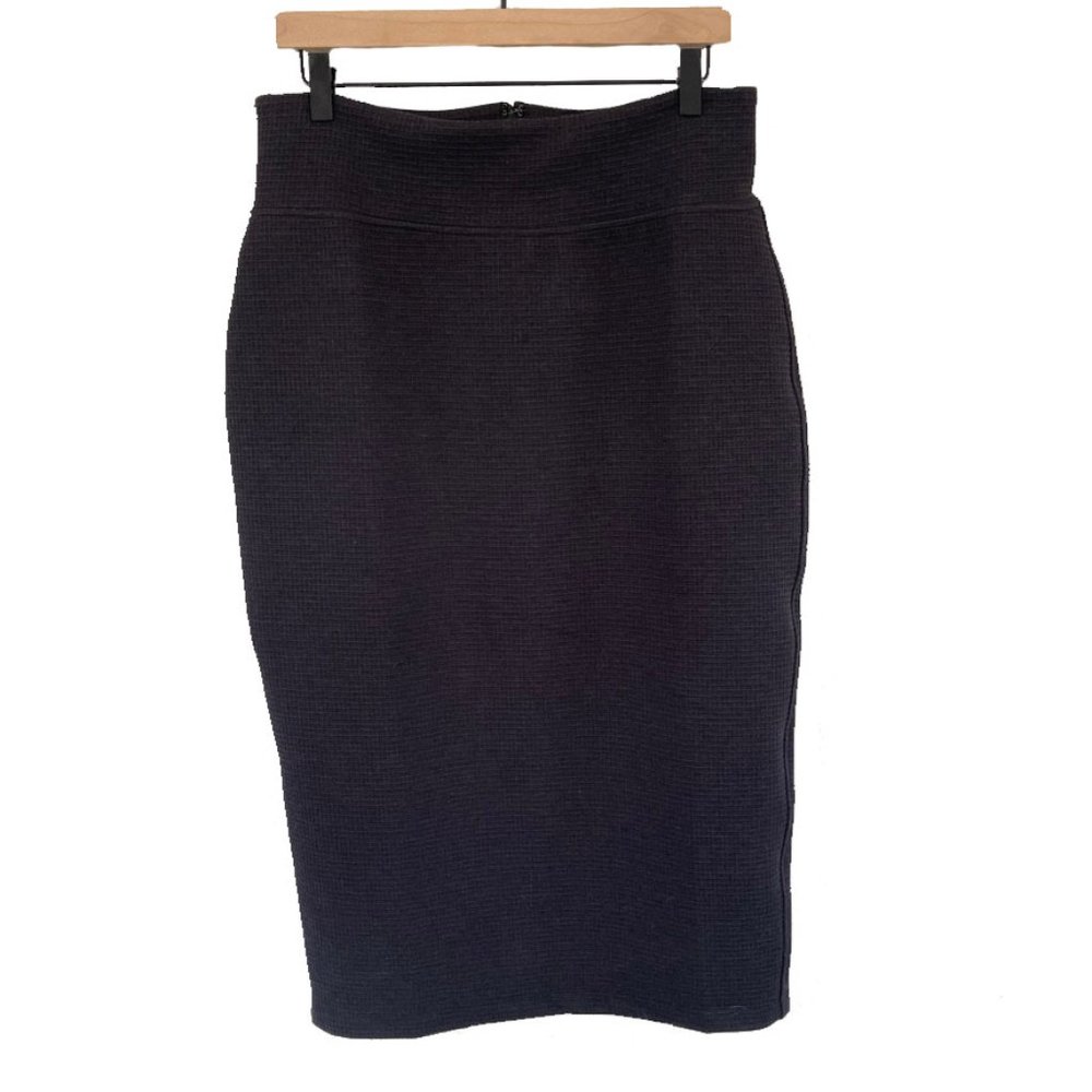 NWT Lou & Grey Waffle Ponte Midi Skirt